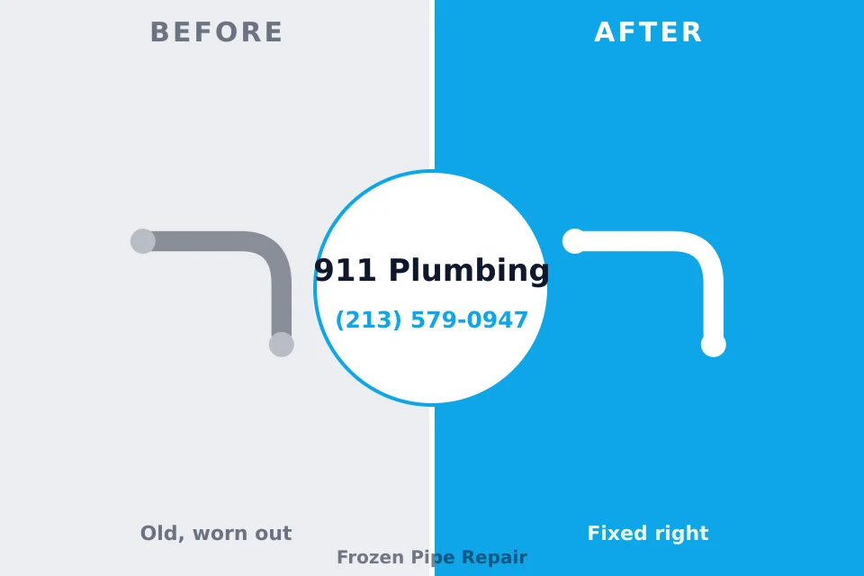 Before and after: plumbing company Audubon, IA